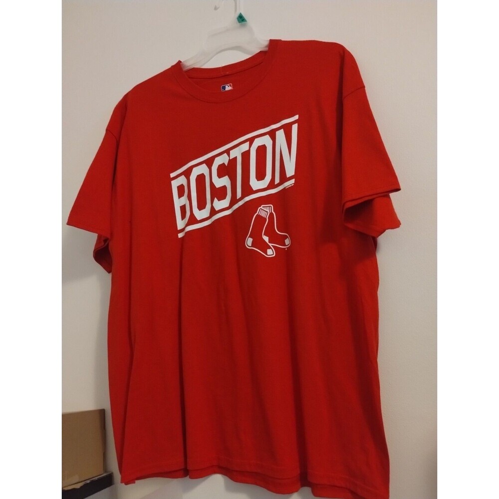 MLB Genuine Merchandise Boston Red Sox Spell Out T-Shirt Men’s XX-Large 2XL Re